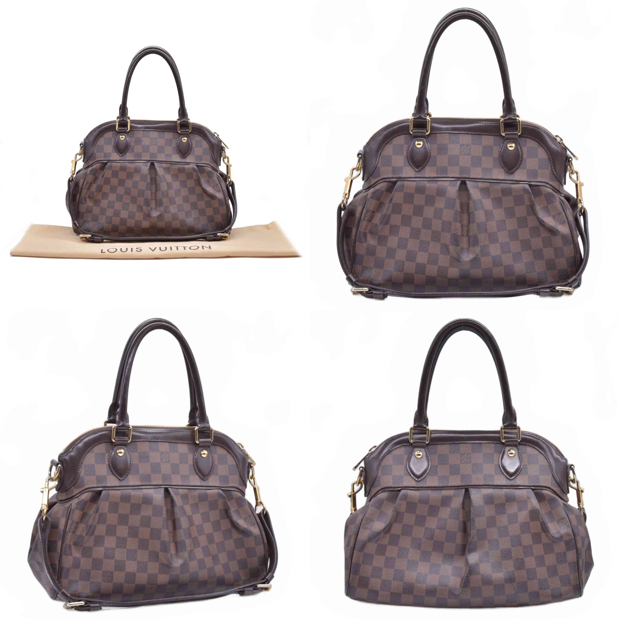 $2390 2012 Louis Vuitton Damier Ebene Trevi PM