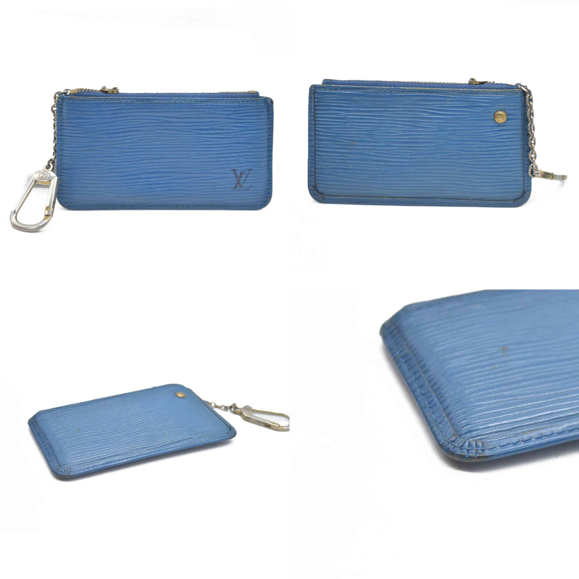 Louis Vuitton Epi Key Pouch Blue CA0995