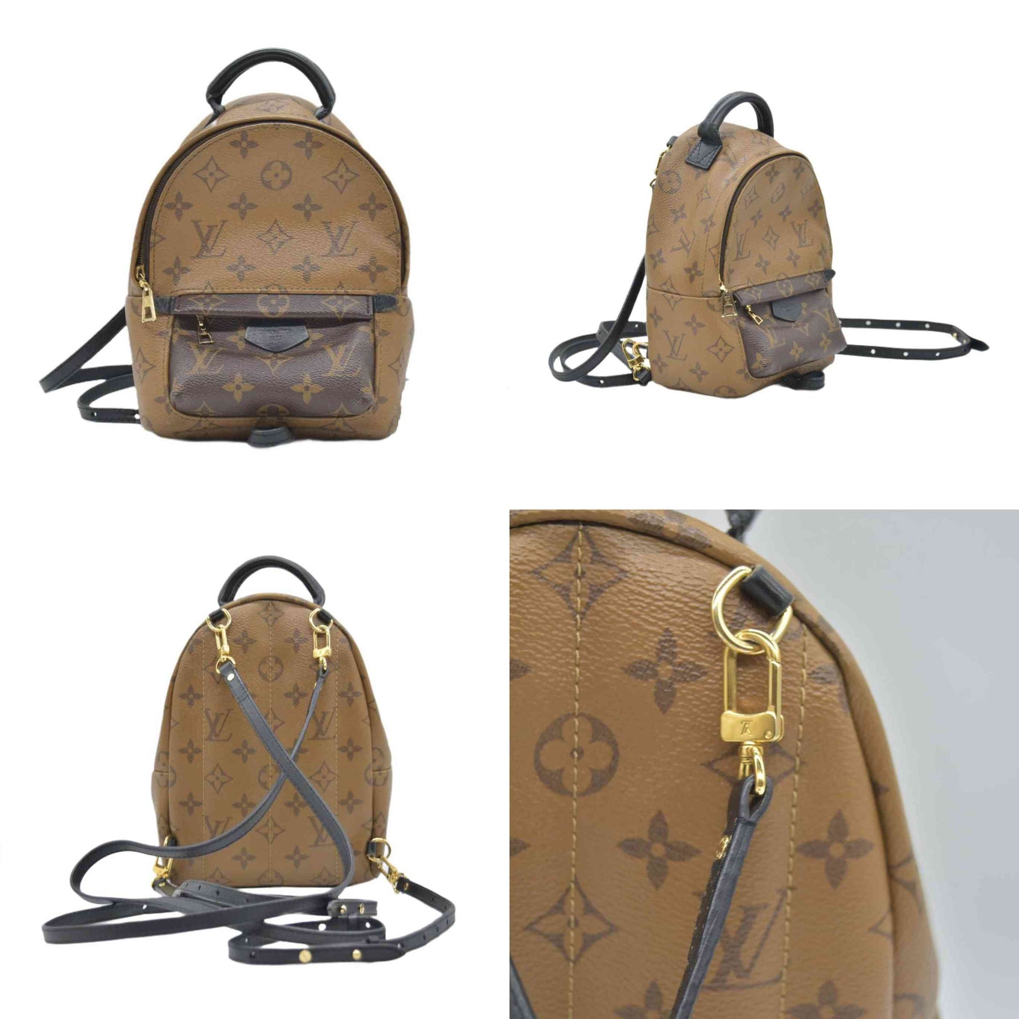 $2770 2017 Louis Vuitton monogram reverse Palm Springs backpack MINI FL3177