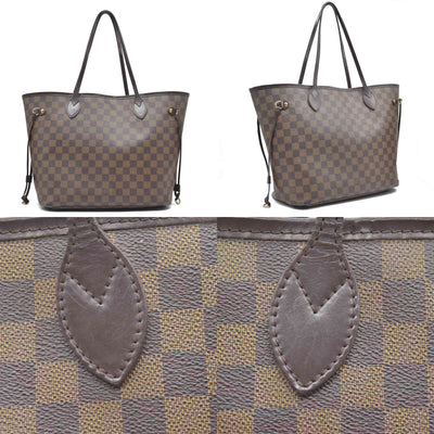 $2170 Louis Vuitton Damier Ebene Neverfull MM CA3140 2010