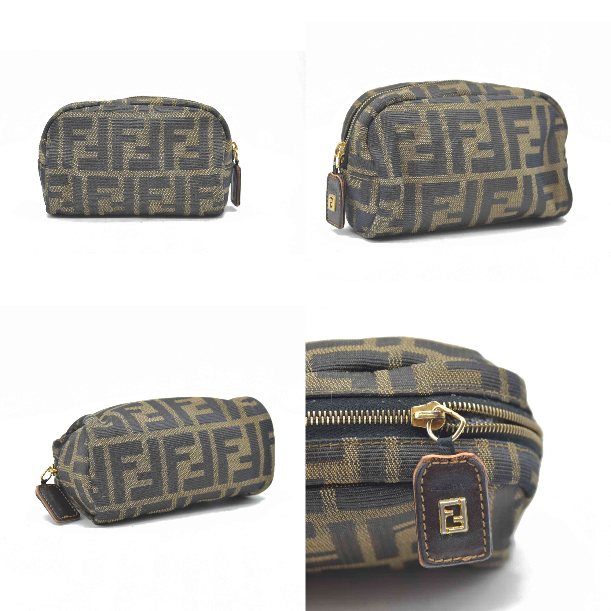 $395 CONSIGNMENT Fendi Vintage Small Cosmetic Bag