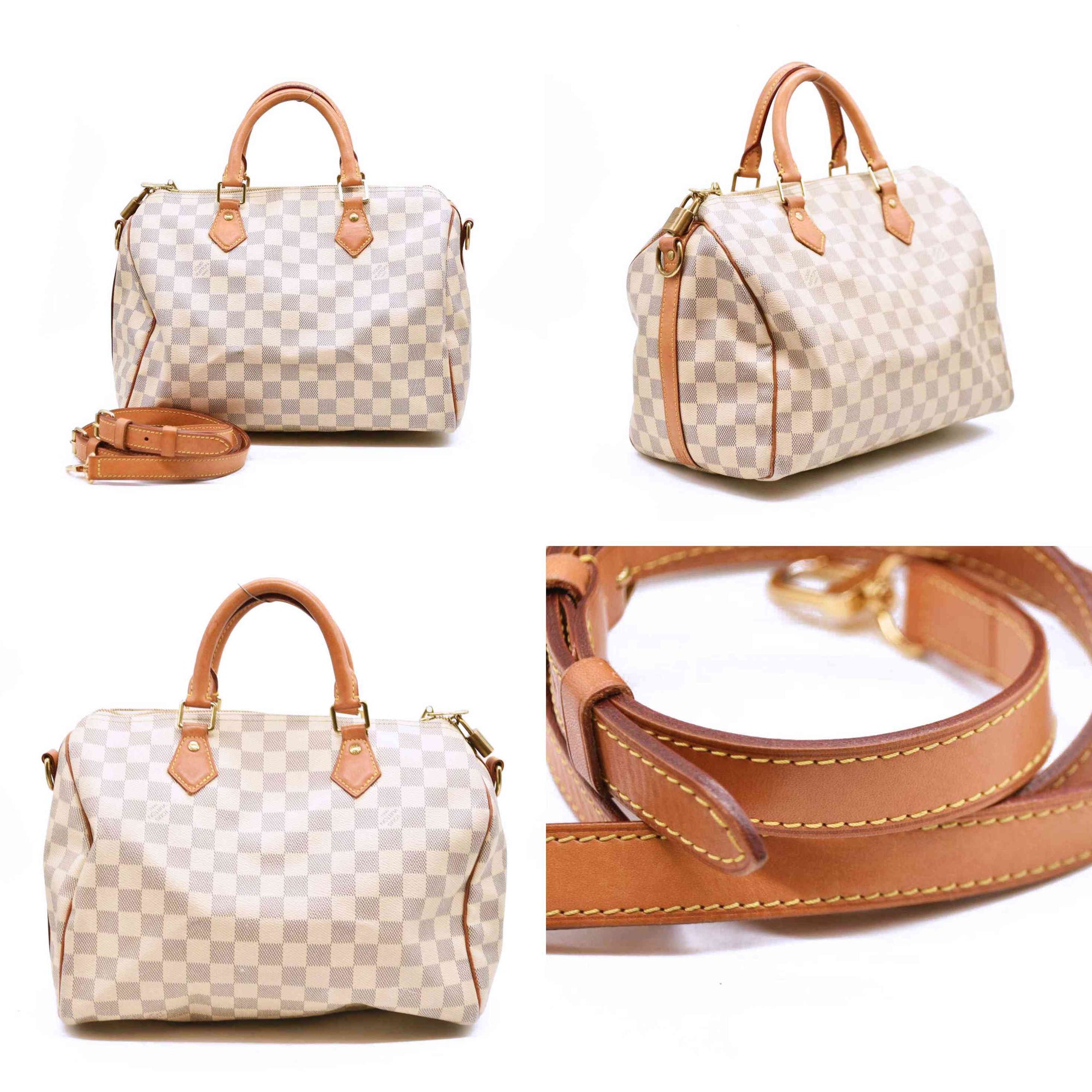 Louis Vuitton  Damier Azur Speedy Bandouliere 30 SP3166