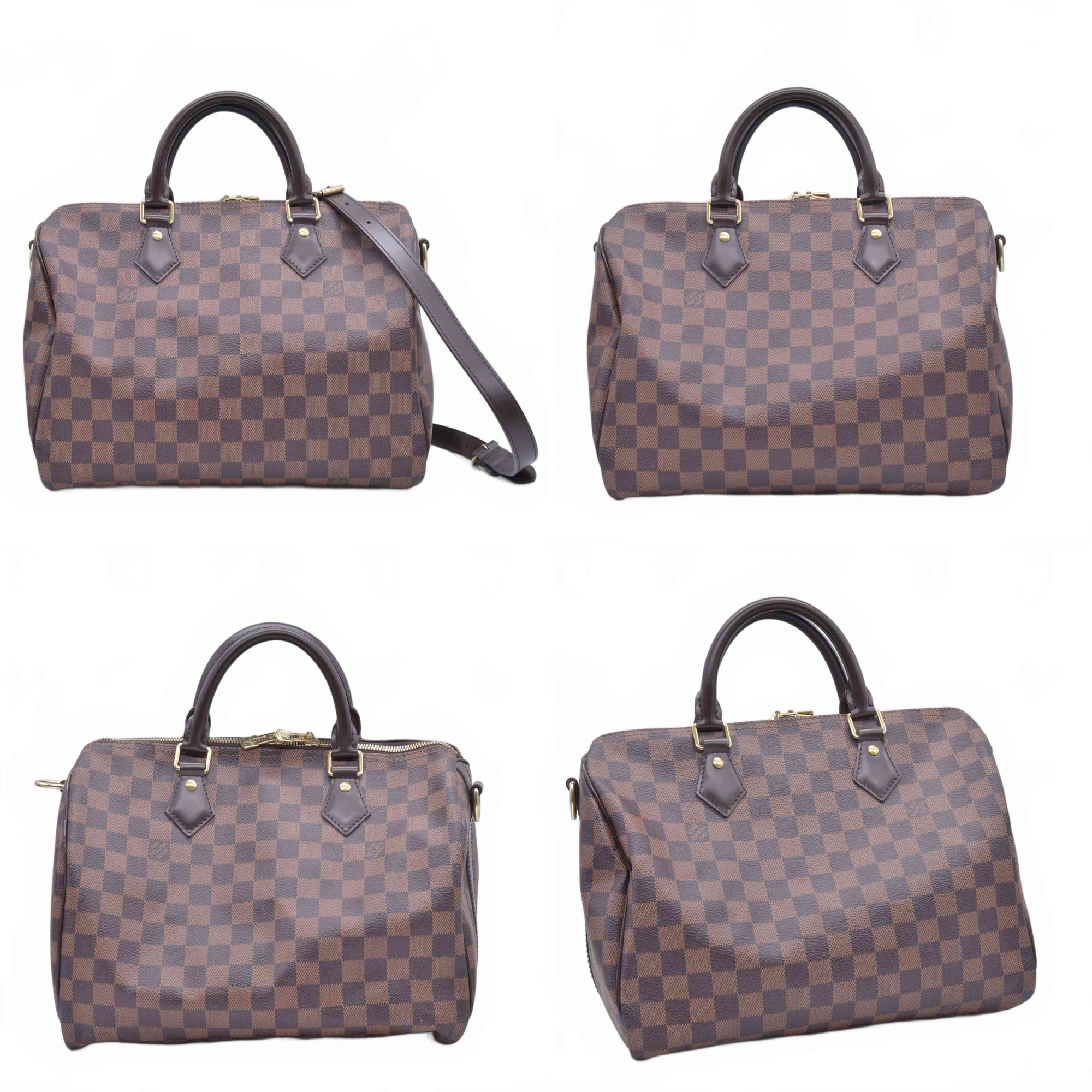 $2040 2014 Louis Vuitton  Damier Ebene Speedy Bandouliere 30 MB4194