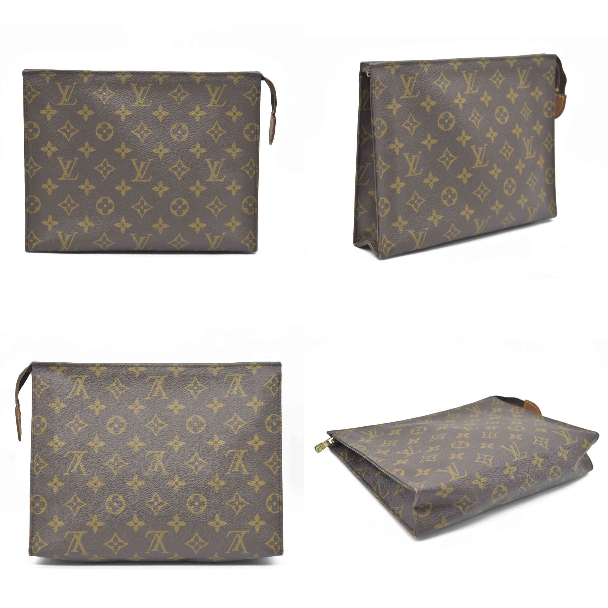 $1120 LOUIS VUITTON Monogram Poche Toilette 26 Pouch