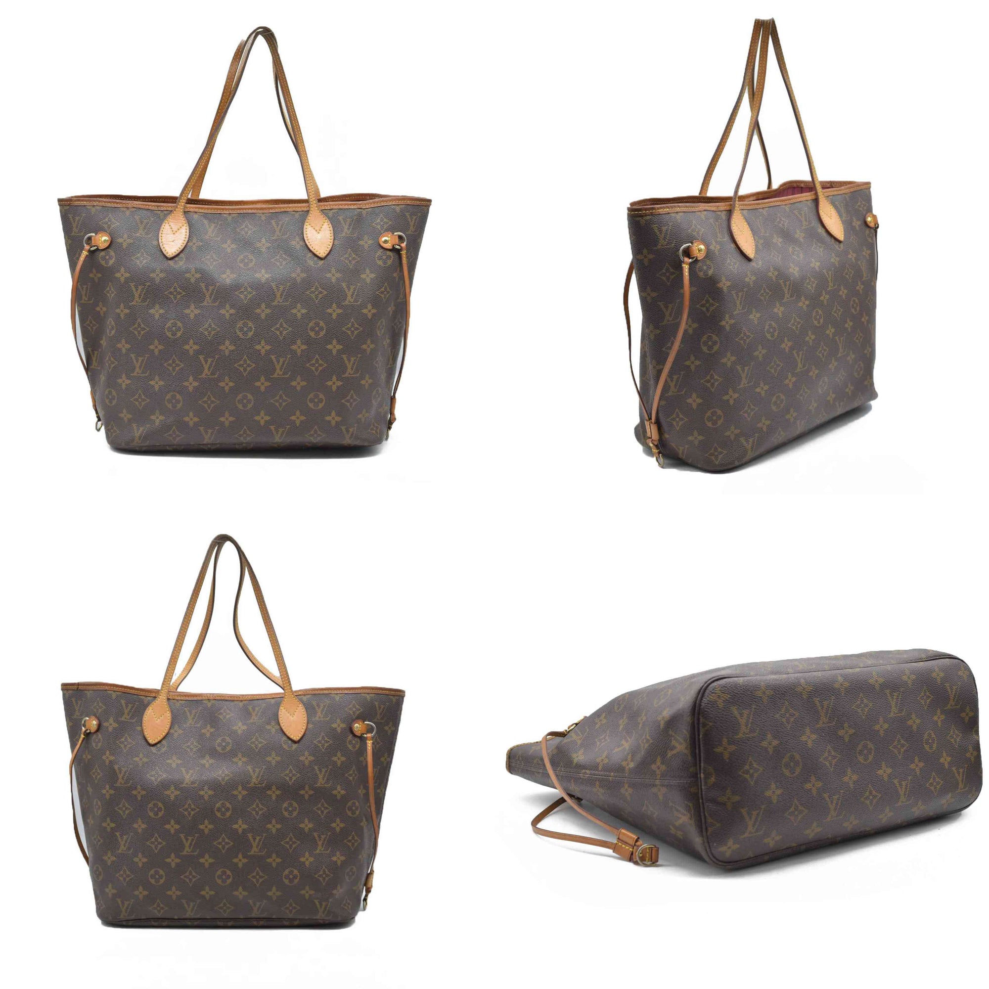 $2170 Louis Vuitton  Monogram Neo Neverfull MM Fuchsia AR5105