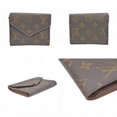 $605 Louis Vuitton Monogram Victorine Tri-fold Wallet SP5116