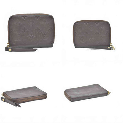 $820 2012 TS2152 Louis Vuitton Terre Monogram Empreinte Leather Secret Compact Wallet