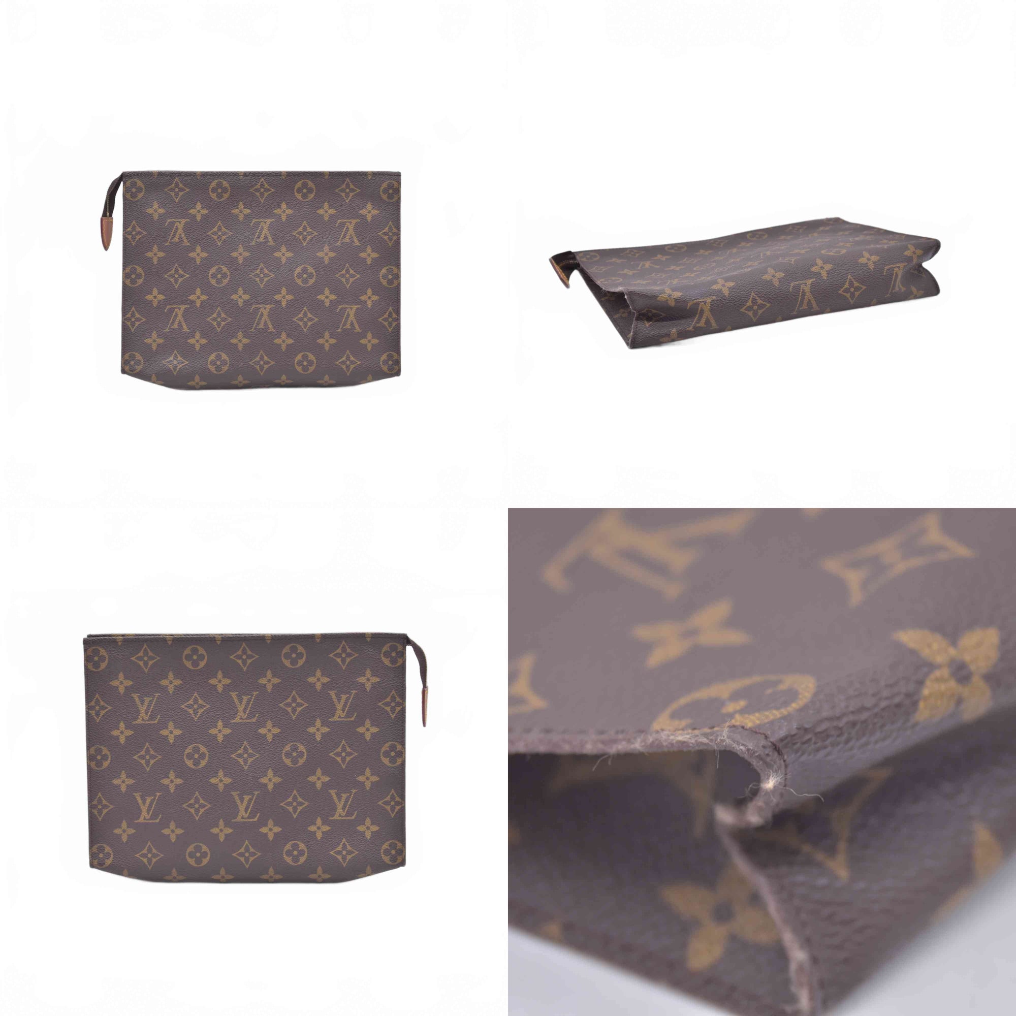 $760 Louis Vuitton Monogram Poche Toiletry 26 Clutch Bag