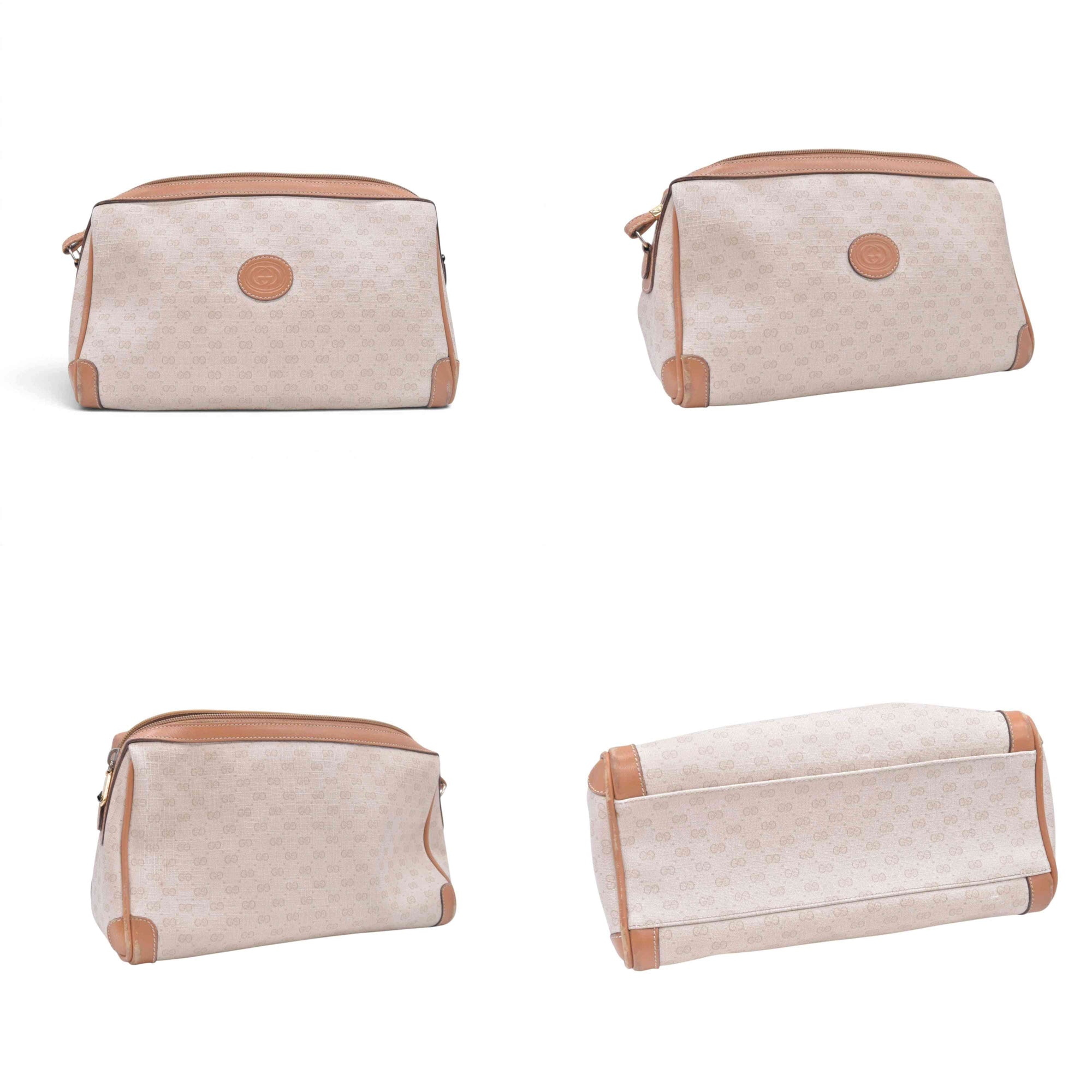 $420 GUCCI Vintage GG Plus Cosmetic Pouch CONSIGNMENT 10021413