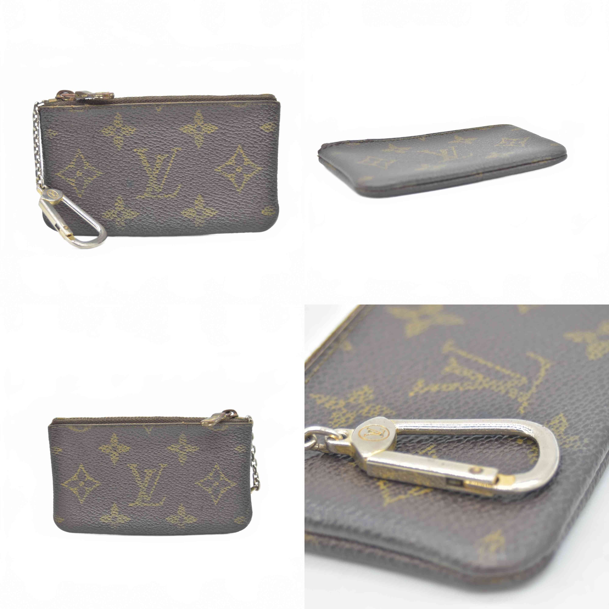 $345 1991 Louis Vuitton Monogram Key Pouch  ET1901