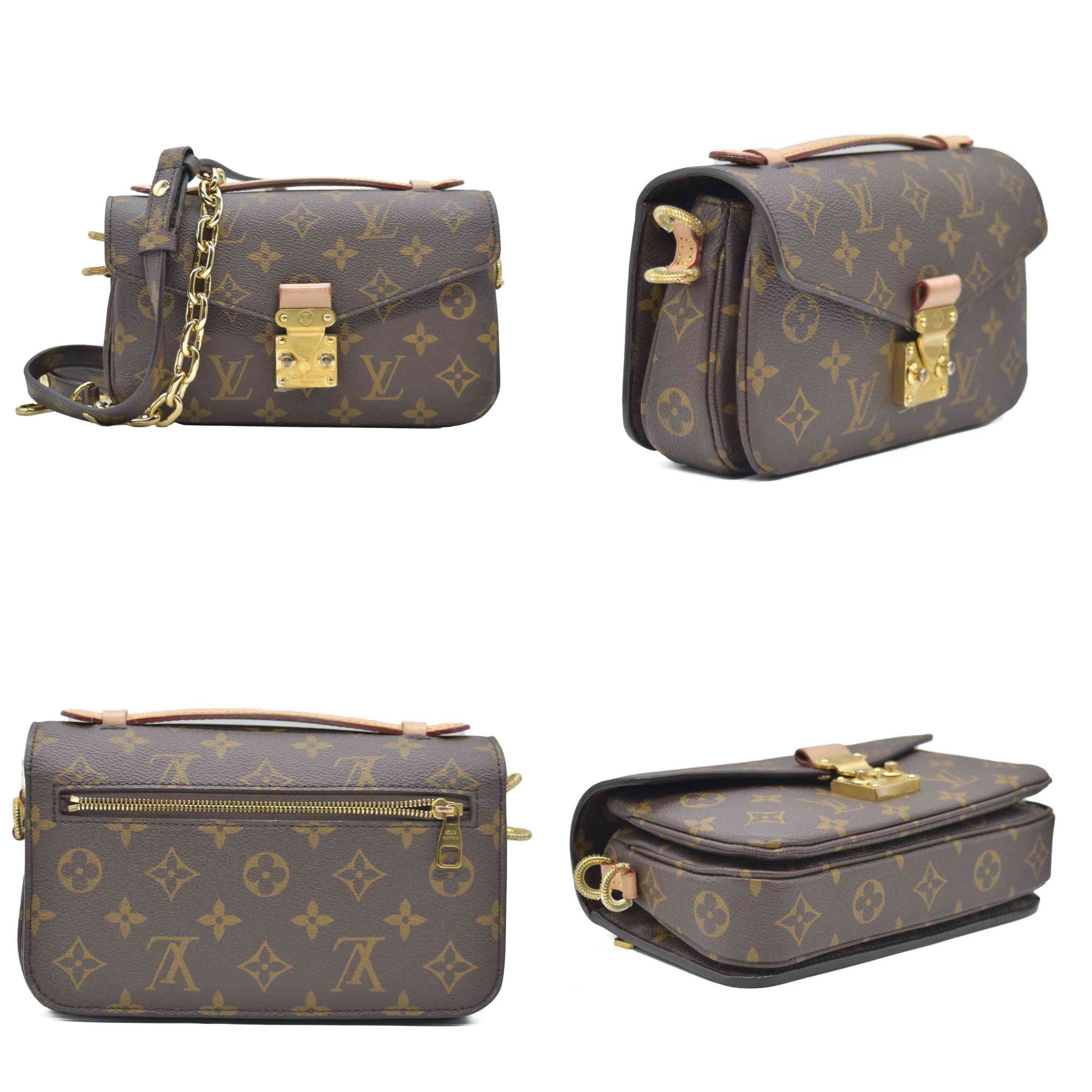 $3300 RFID Louis Vuitton Monogram Pochette Métis East West