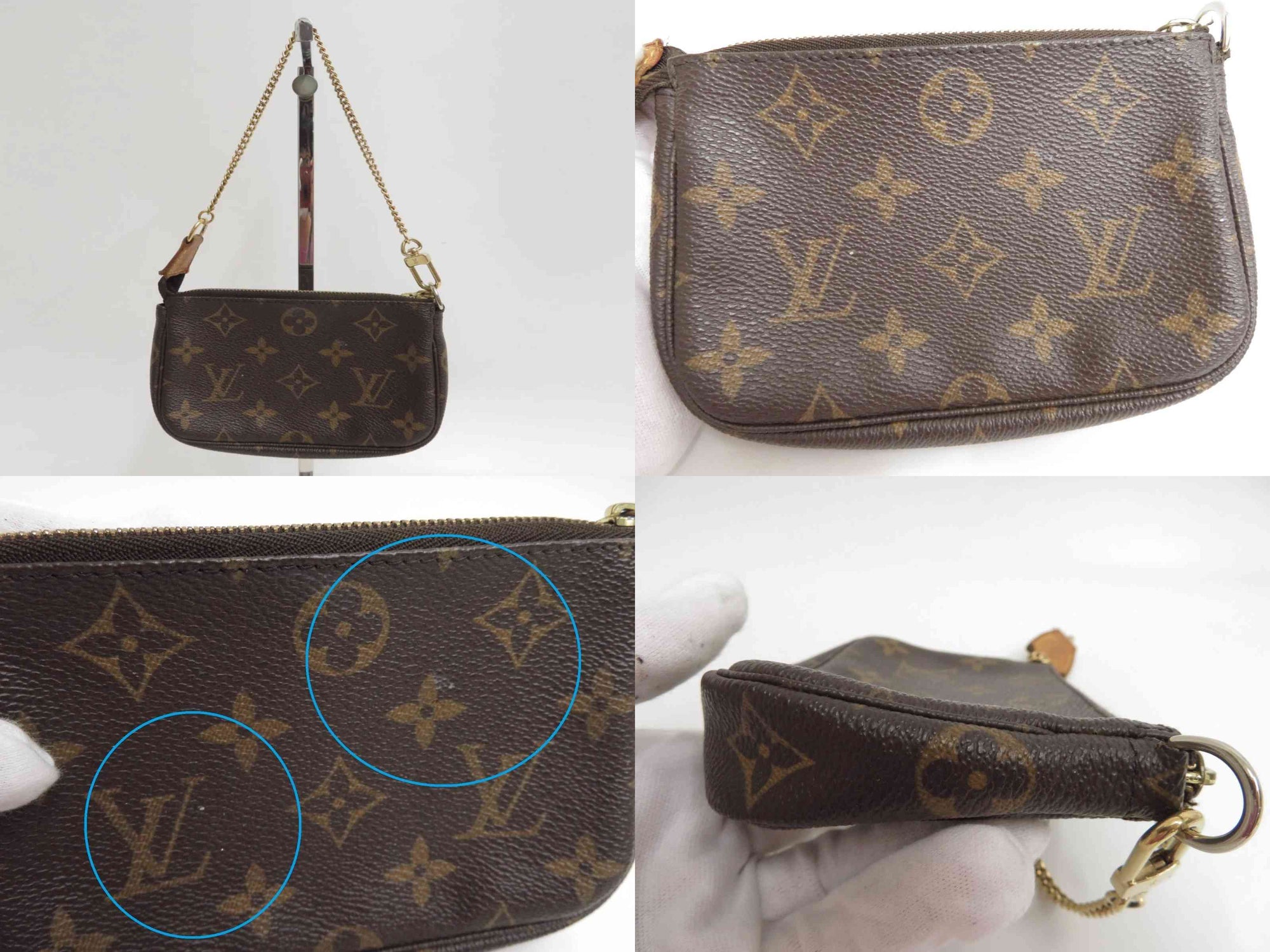$845 2015 Louis Vuitton Monogram Mini Pochette Accessories SF2115