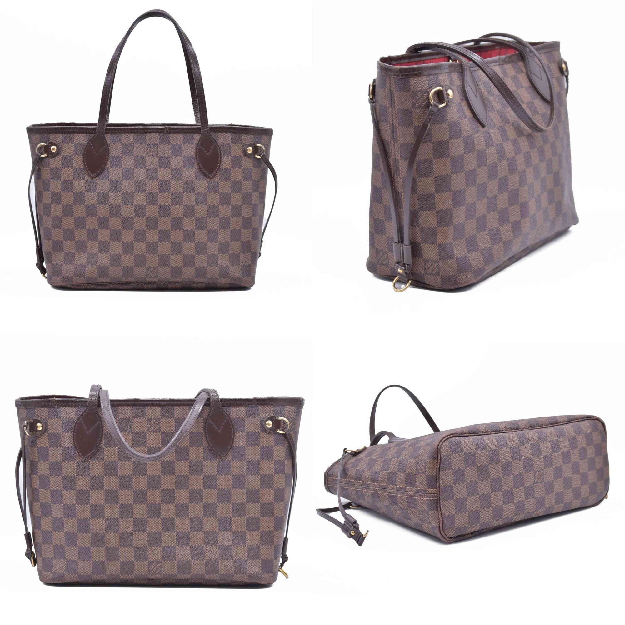 $2060 2008 Louis Vuitton Damier Ebene Neverfull PM VI3008 CONSIGNMENT