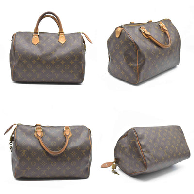 $1730 Louis Vuitton  Monogram Speedy 35 SD1007