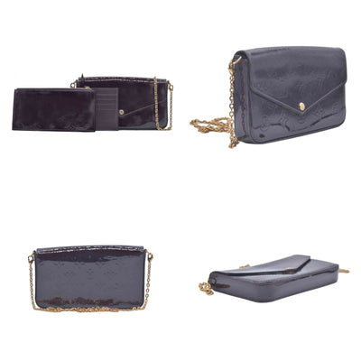Louis Vuitton Vernis Pochette Felicie Chain Wallet Amarante CONSIGNMENT