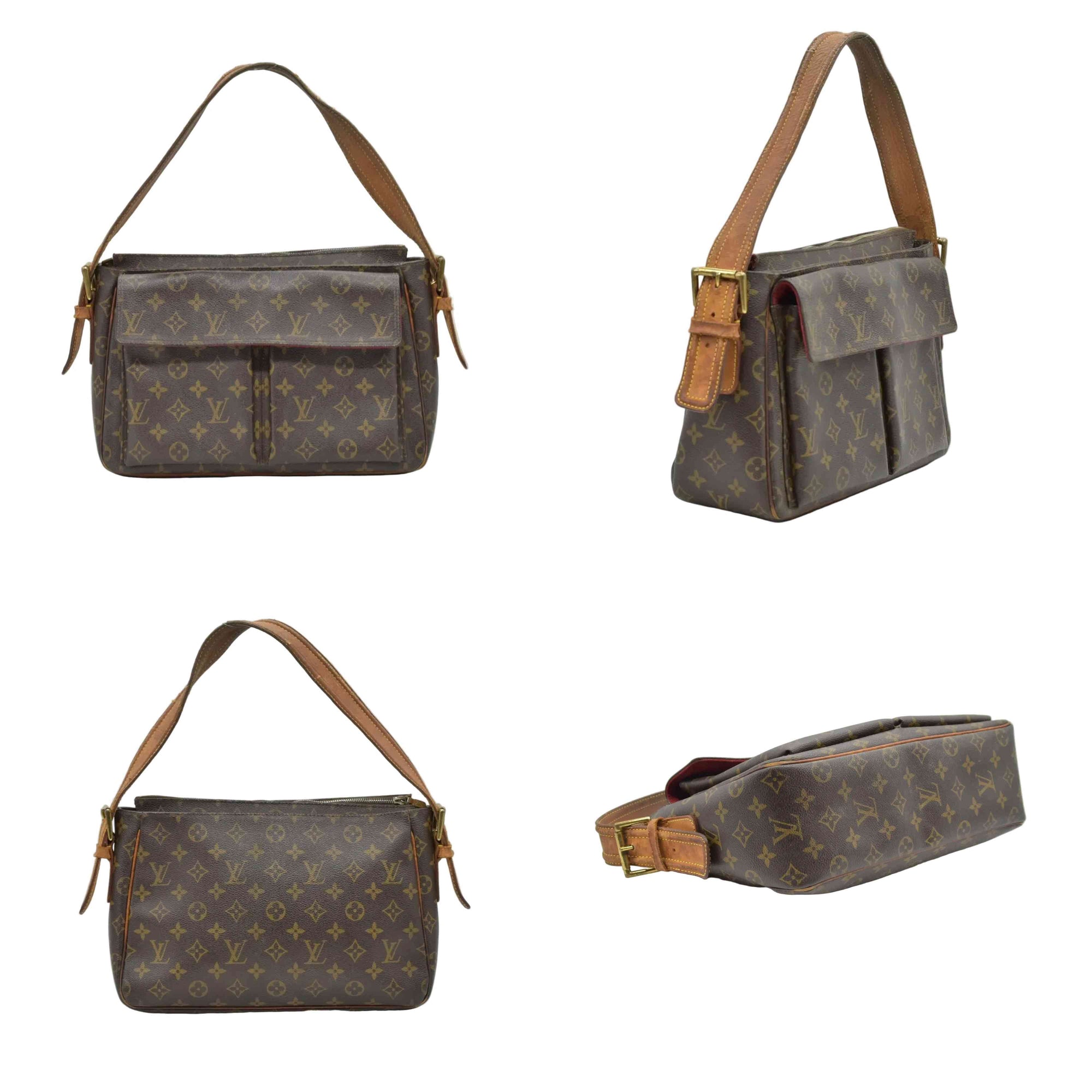 $2310 2006 LOUIS VUITTON Monogram Viva Cite GM Shoulder Bag CA1006 10019519