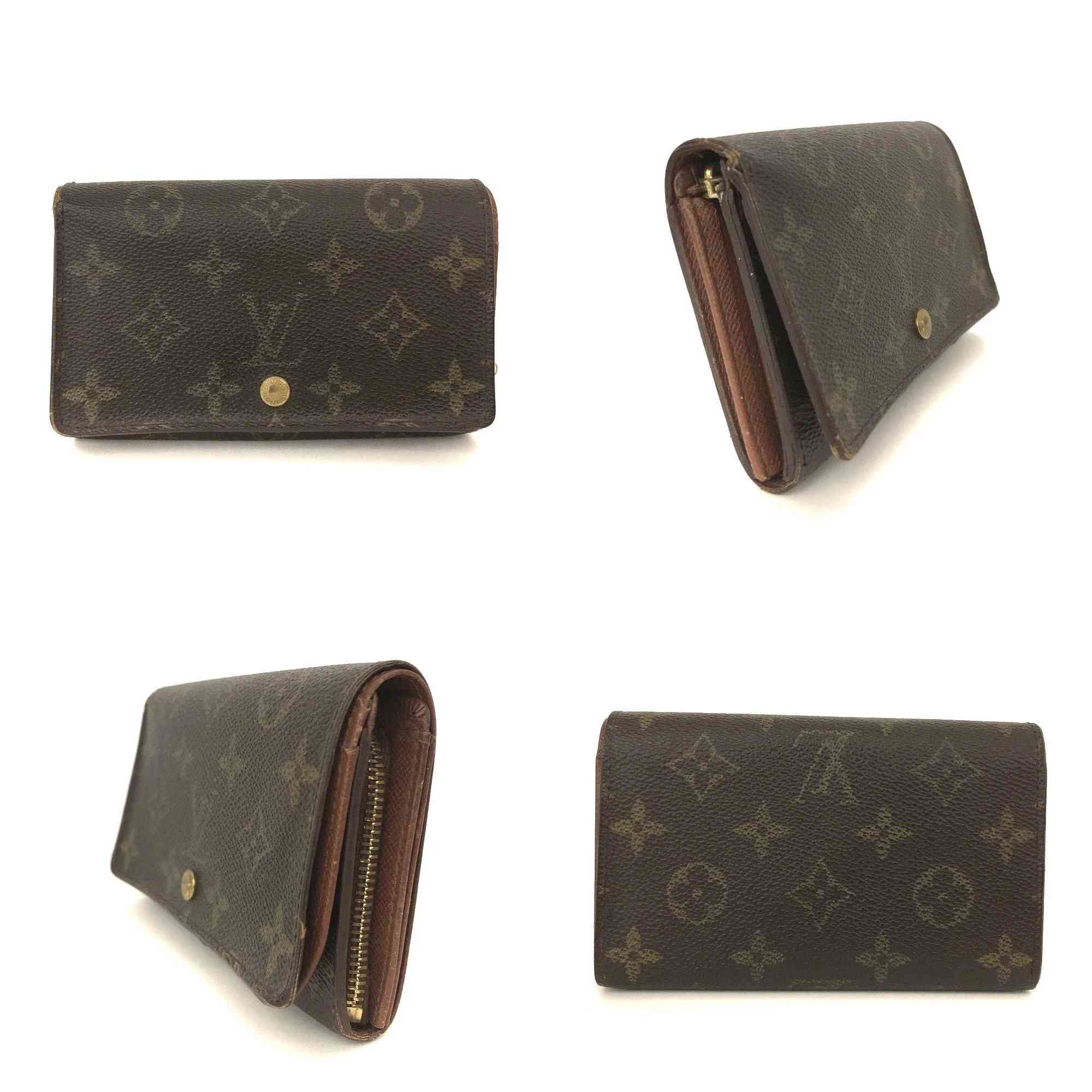 Louis Vuitton Monogram Porte Monnaie Billets Tresor Bifold Wallet SD1919