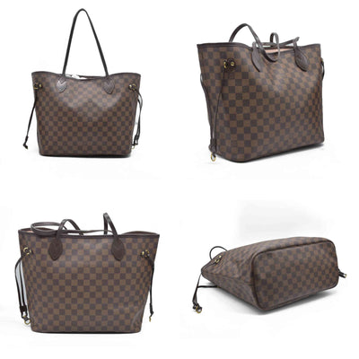 $2170 Louis Vuitton  Damier Ebene Neo Neverfull MM Rose Ballerine