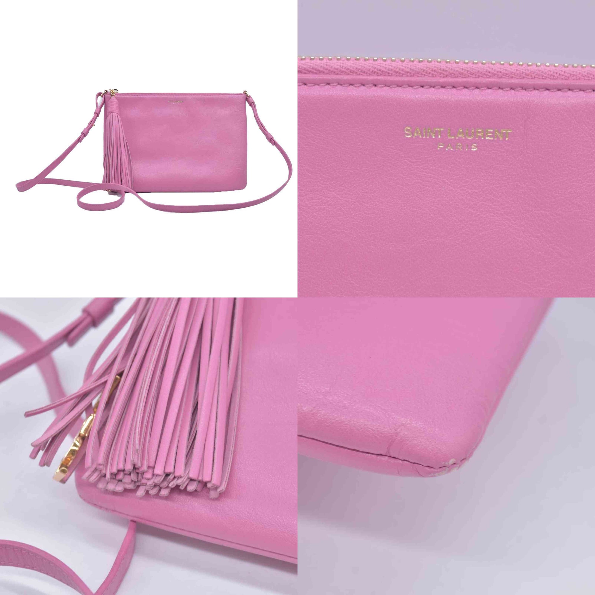 $1890 Saint Laurent  Leather Crossbody Bag CONSIGNMENT
