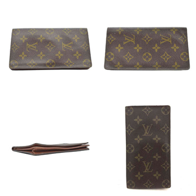 $630 2001 Louis Vuitton Monogram Porte Cartes Credit Yen Bifold Long Wallet CT0011