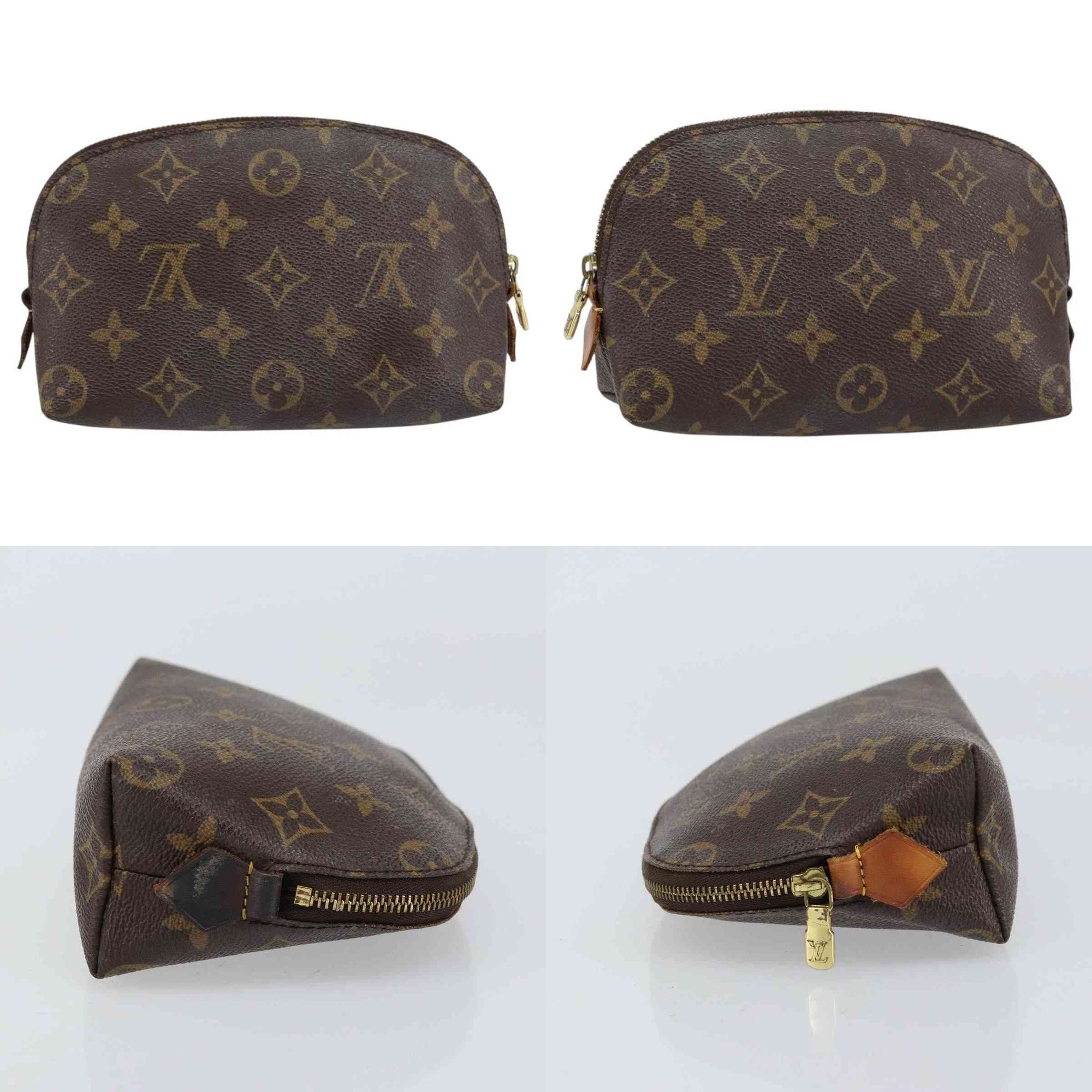 $620 2001 Louis Vuitton Monogram Cosmetic Pouch CA1021