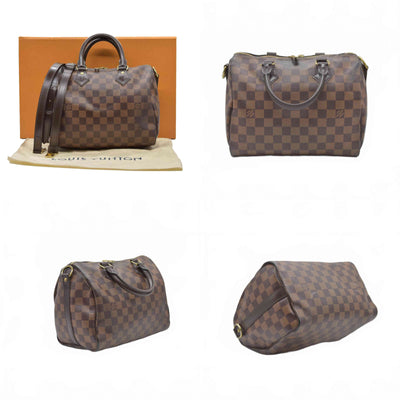 $1940 2020 Louis Vuitton Damier Ebene Speedy Bandouliere 25 LA0270