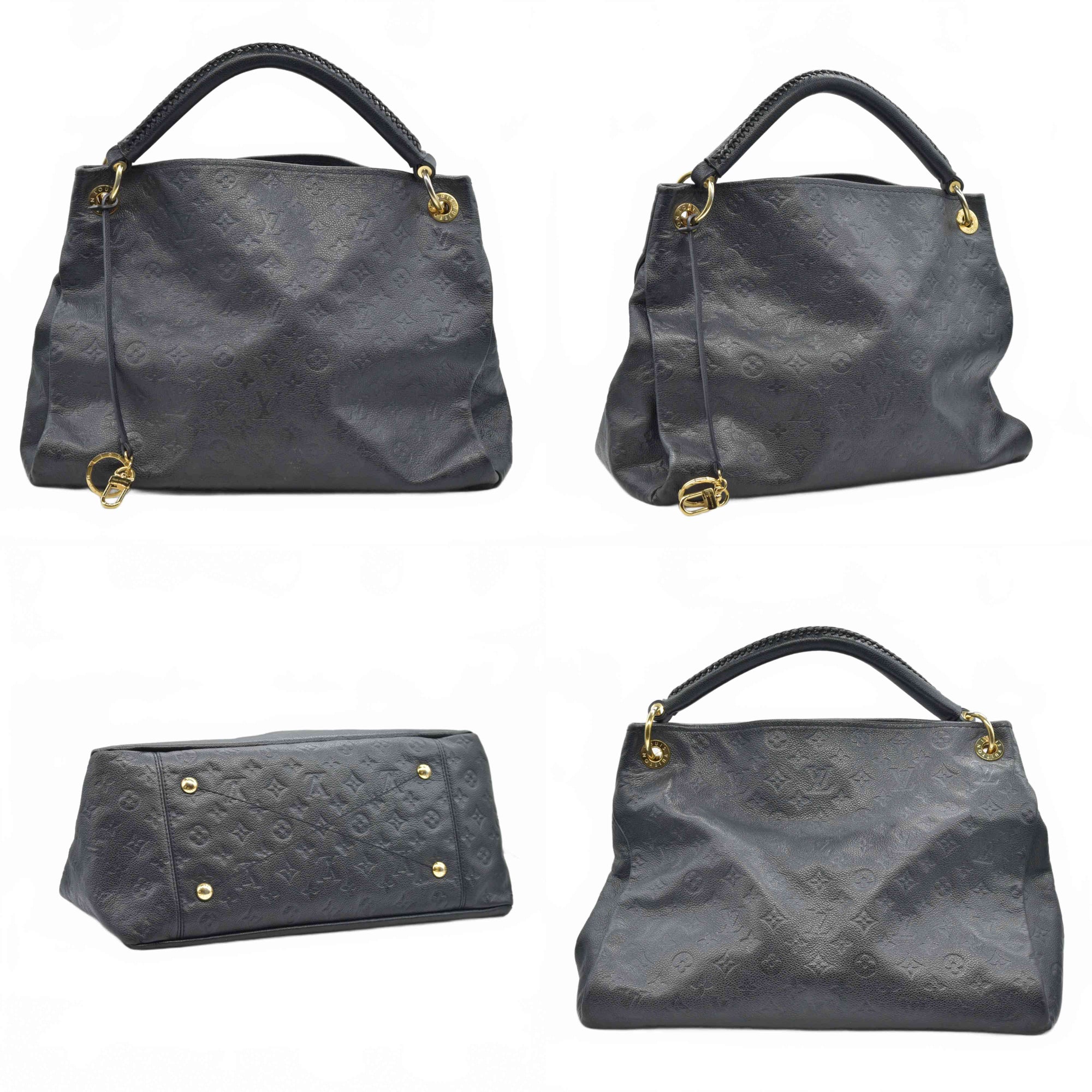 $3800 Louis Vuitton LV Monogram Artsy MM CA5116 2016 Black Empreinte
