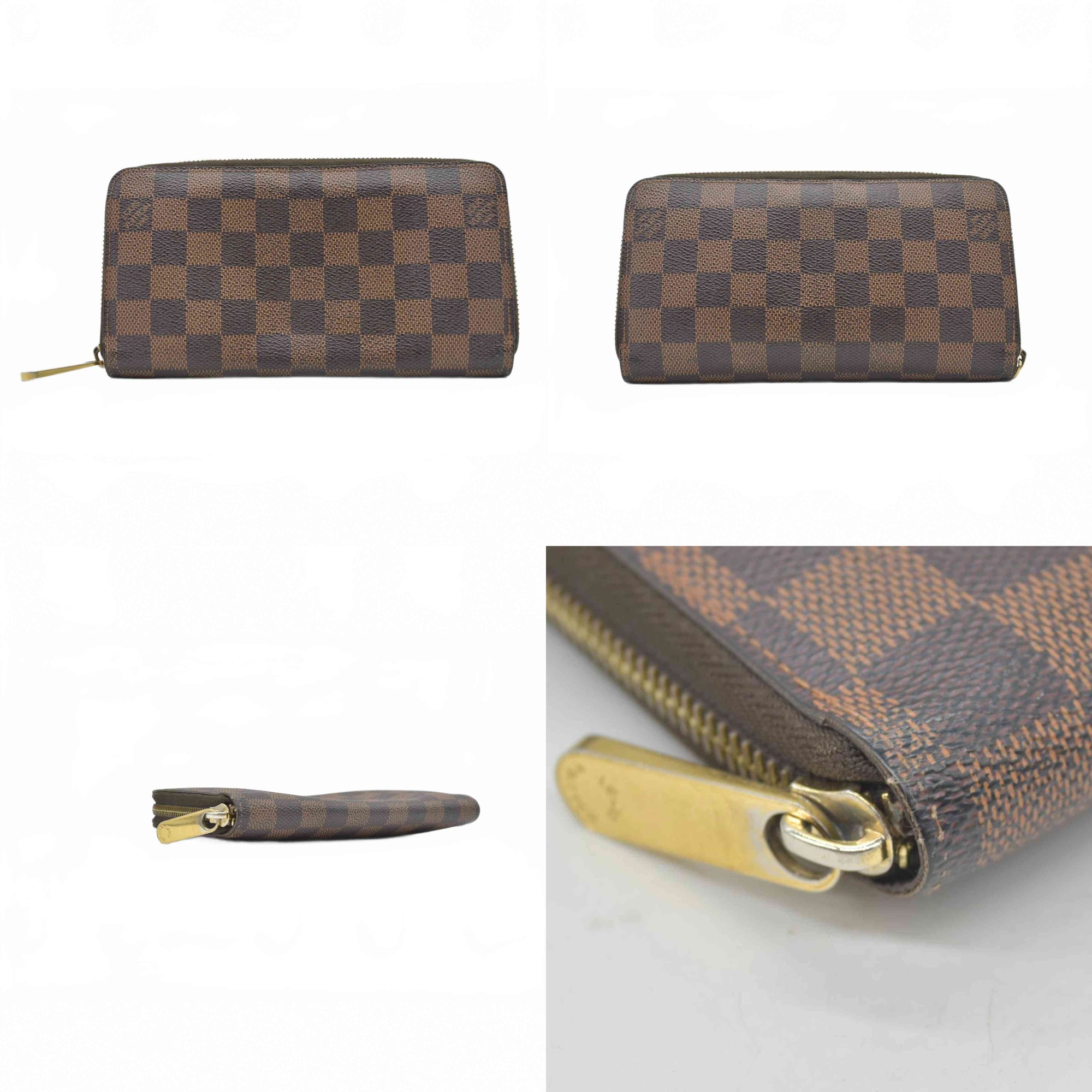 $915 Louis Vuitton Damier Ebene Zippy Wallet CONSIGNMENT
