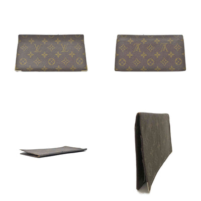 $720 1983 Vintage Louis Vuitton Monogram Long Bifold Wallet Brown 834