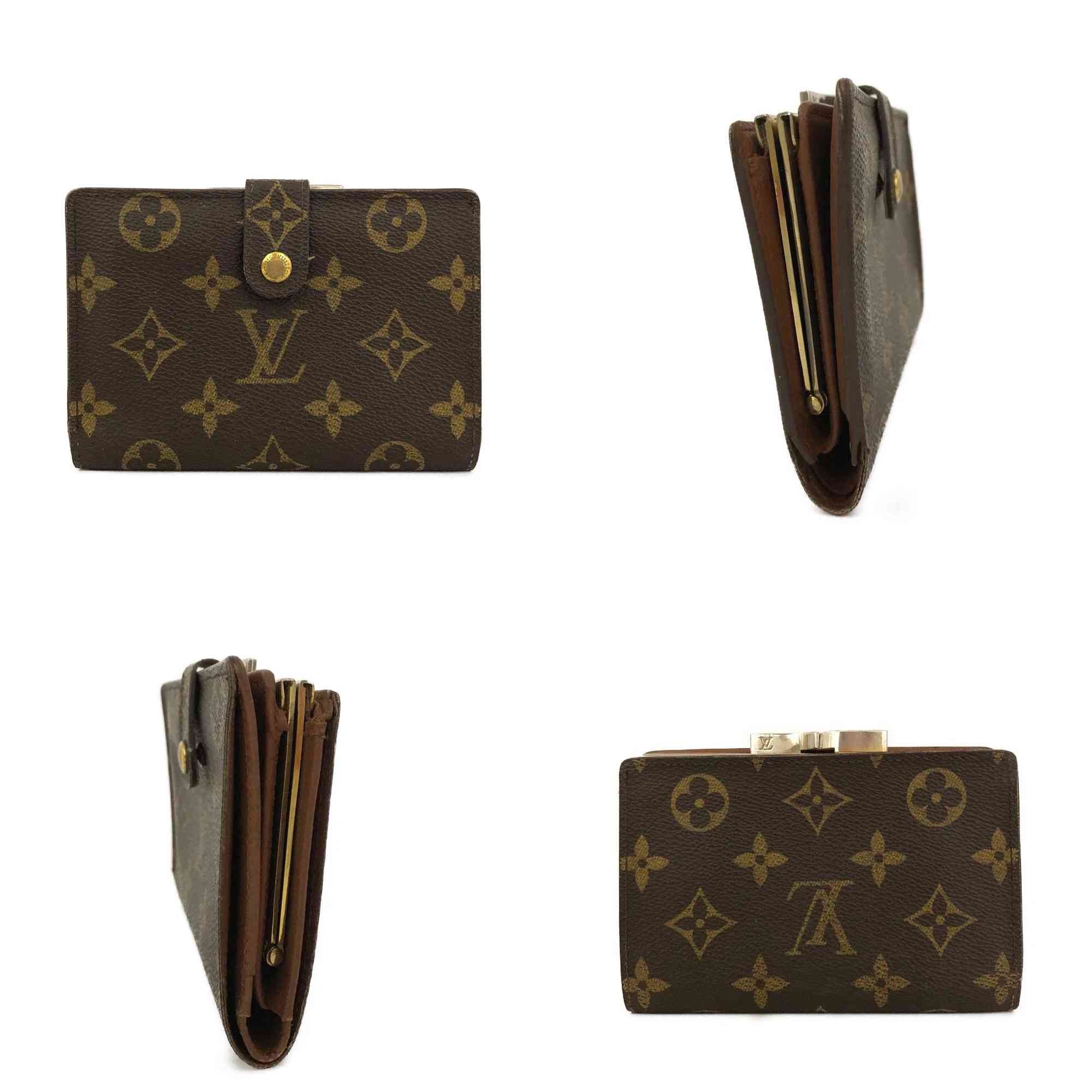 $675 1998 Louis Vuitton Monogram Porte Monnaie Billets Viennois Bifold Wallet SD0978 10021017