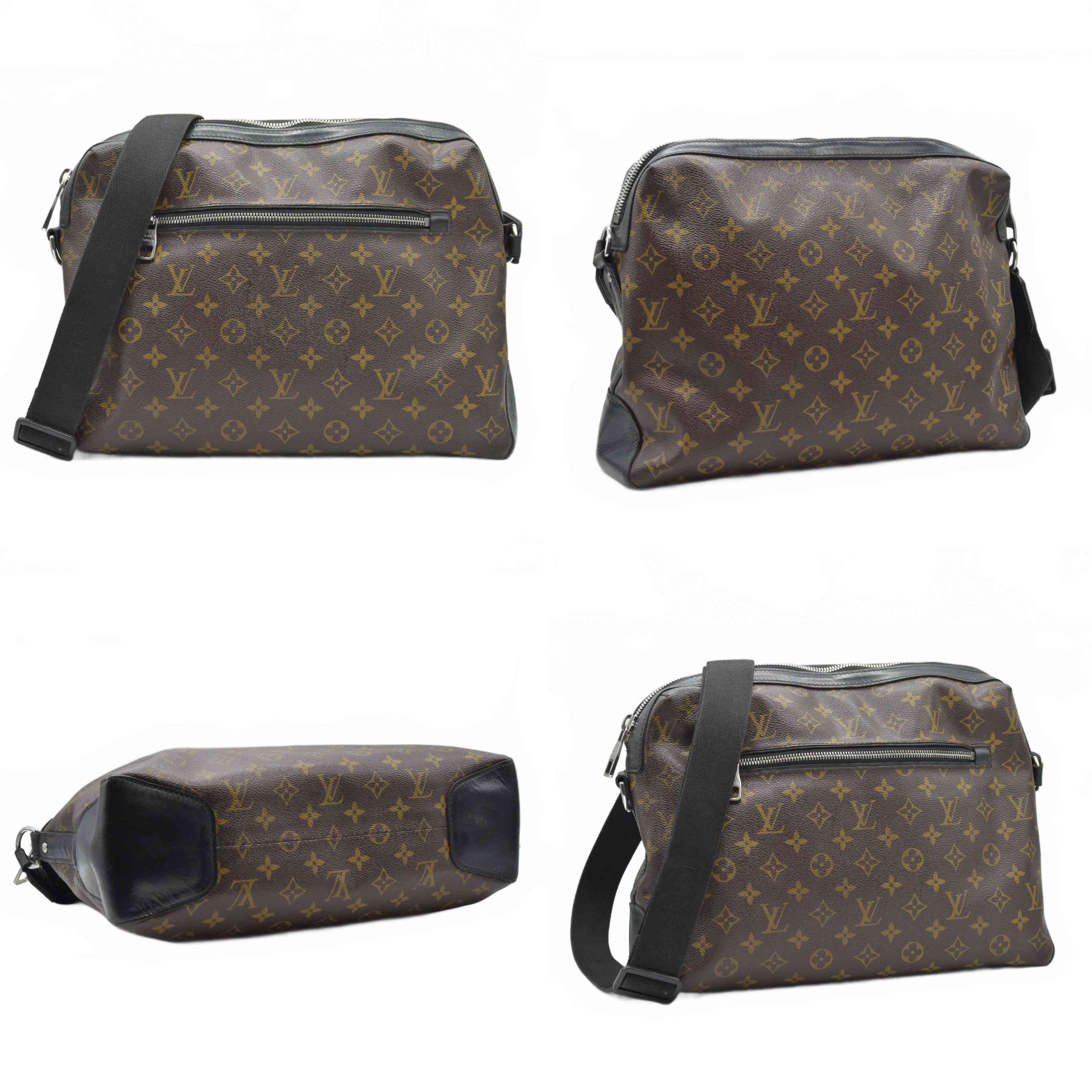 $1650 2014 LOUIS VUITTON  Monogram Macassar Torres Messenger SR0174 10019371
