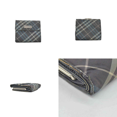 Burberry Blue Label Canvas Printed Wallet CONSIGNMENT