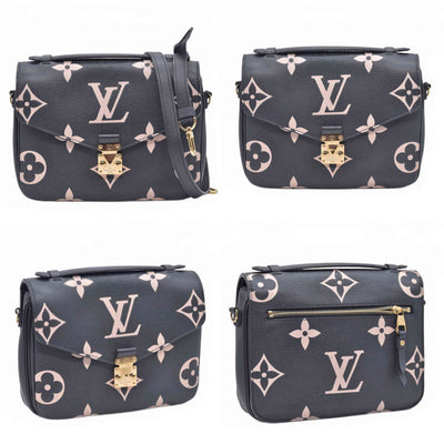 $3300 Louis Vuitton BiColor Pochette Metis Black Cream RFID 10020741