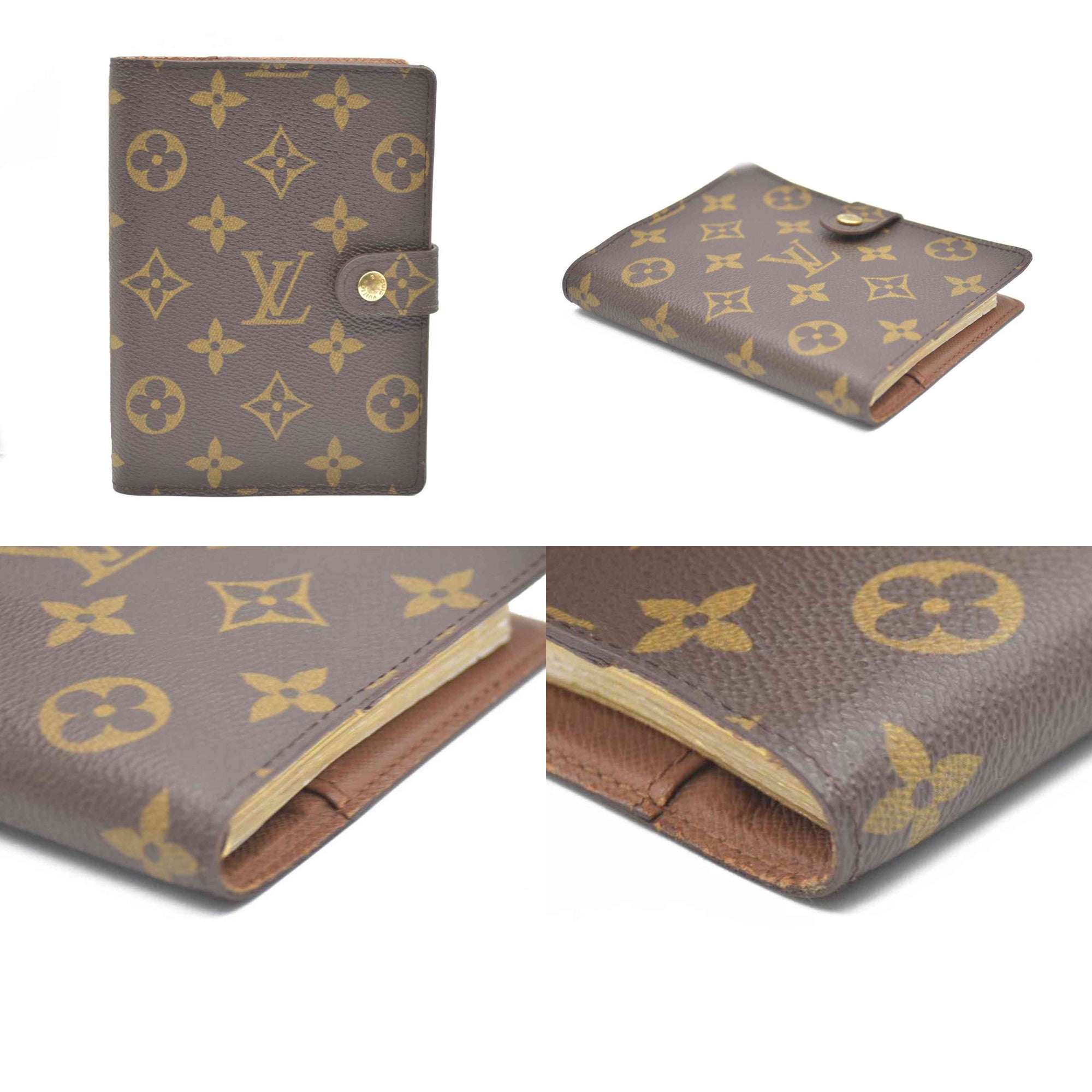 Louis Vuitton Monogram Agenda PM Notebook Cover Brown CA0938