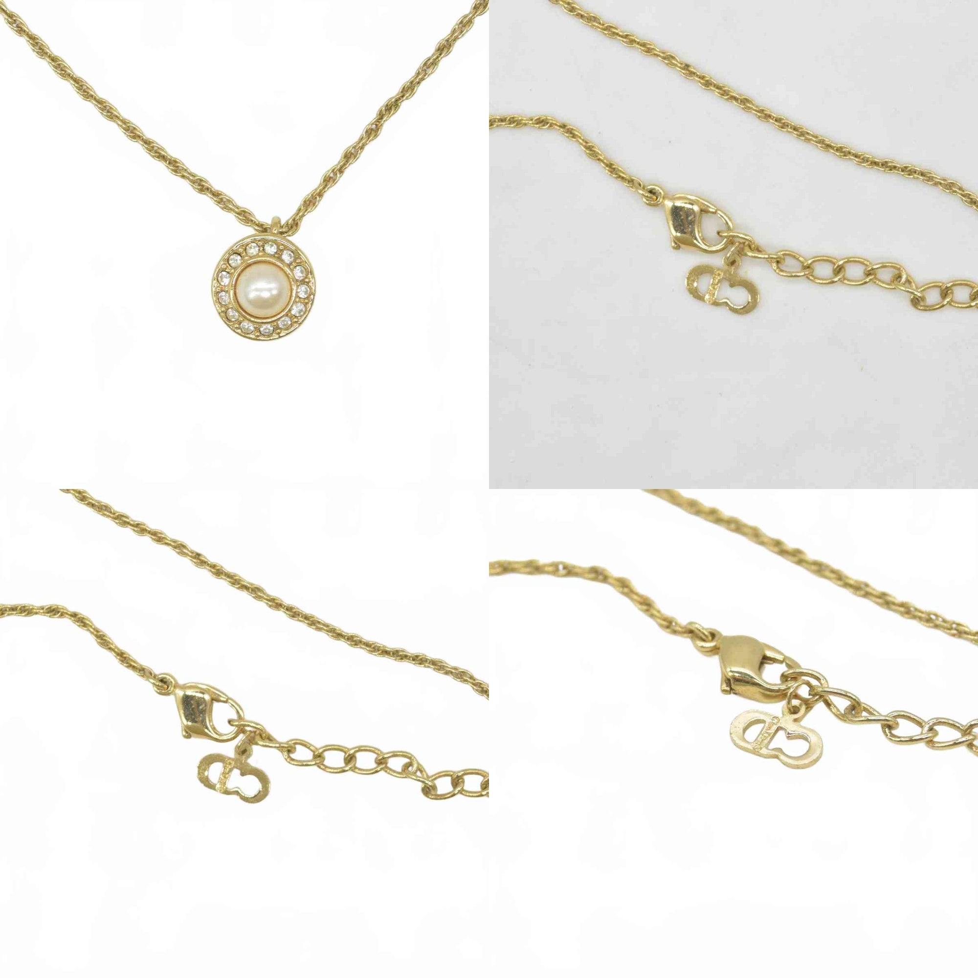 $350 Christian Dior Vintage Pearl & Crystal Pendant Necklace CONSIGNMENT