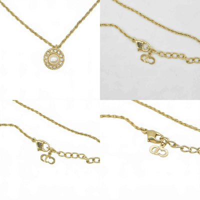 $350 Christian Dior Vintage Pearl & Crystal Pendant Necklace CONSIGNMENT