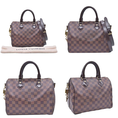 $1980 2020 Louis Vuitton Damier Ebene Speedy Bandouliere 25 AA1220