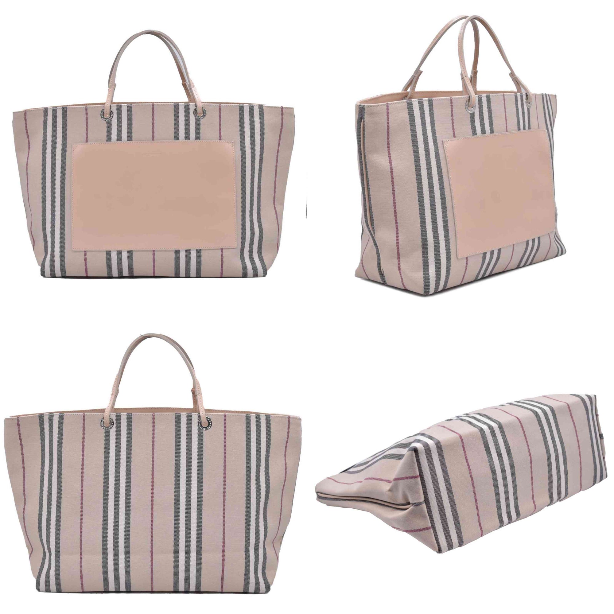 $1490 Burberry PVC Beige Tote CONSIGNMENT 10021249