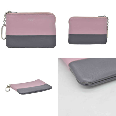 $540 Celine  2018 Bicolor Solo Key Pouch Wallet CONSIGNMENT