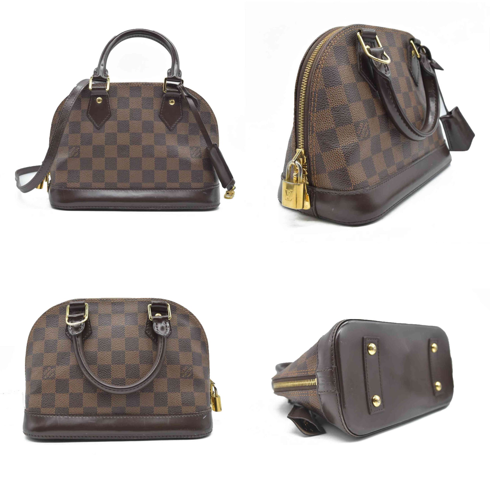 $1940 Louis Vuitton Damier Ebene Alma BB 2017 AA4177
