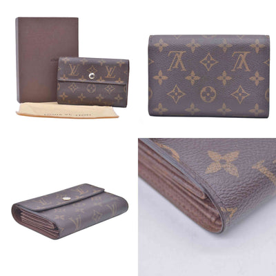 $550 Louis Vuitton Monogram Porte Tresor Etui Papiers Wallet