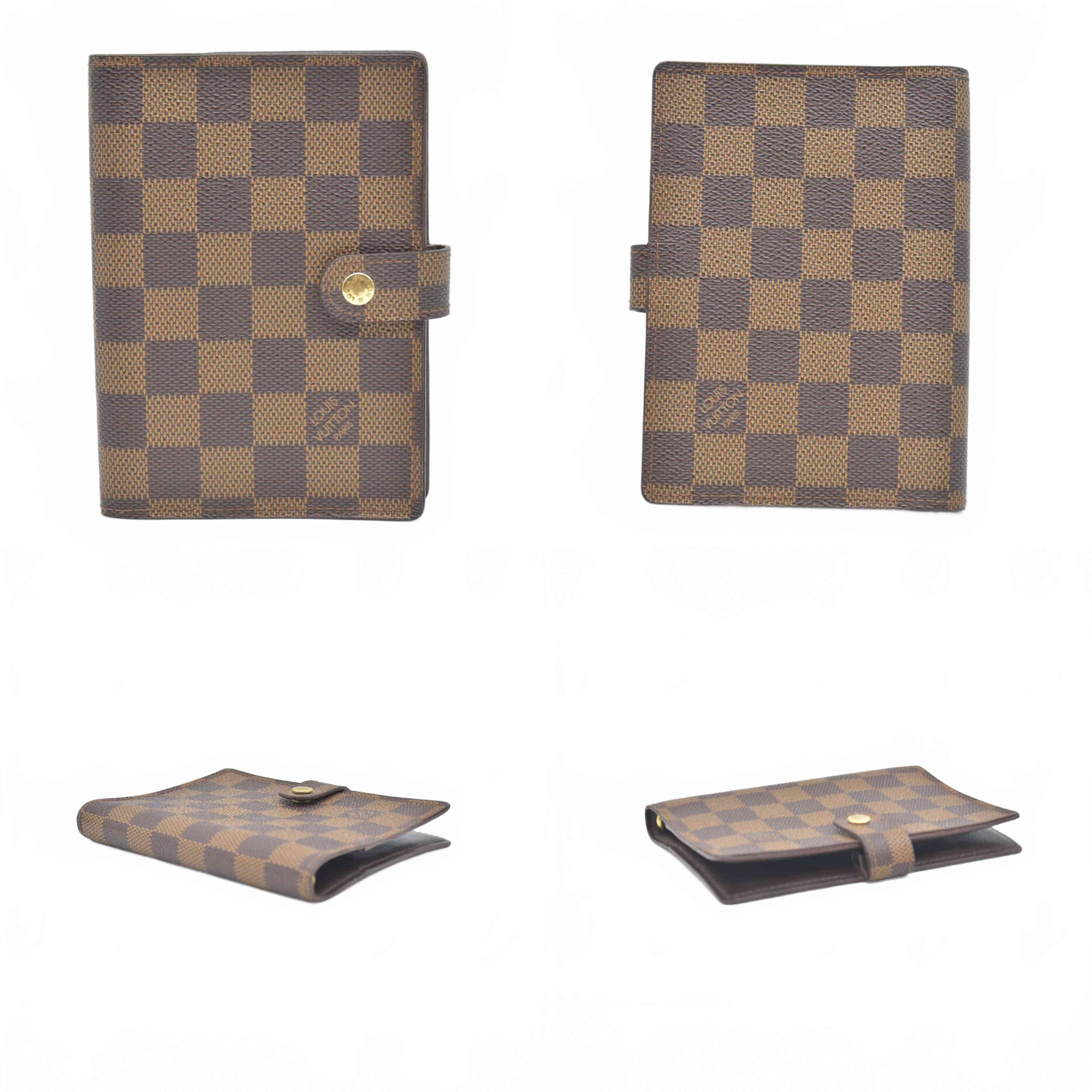 $505 1997 Louis Vuitton Damier Ebene Agenda Cover Small  CA0977
