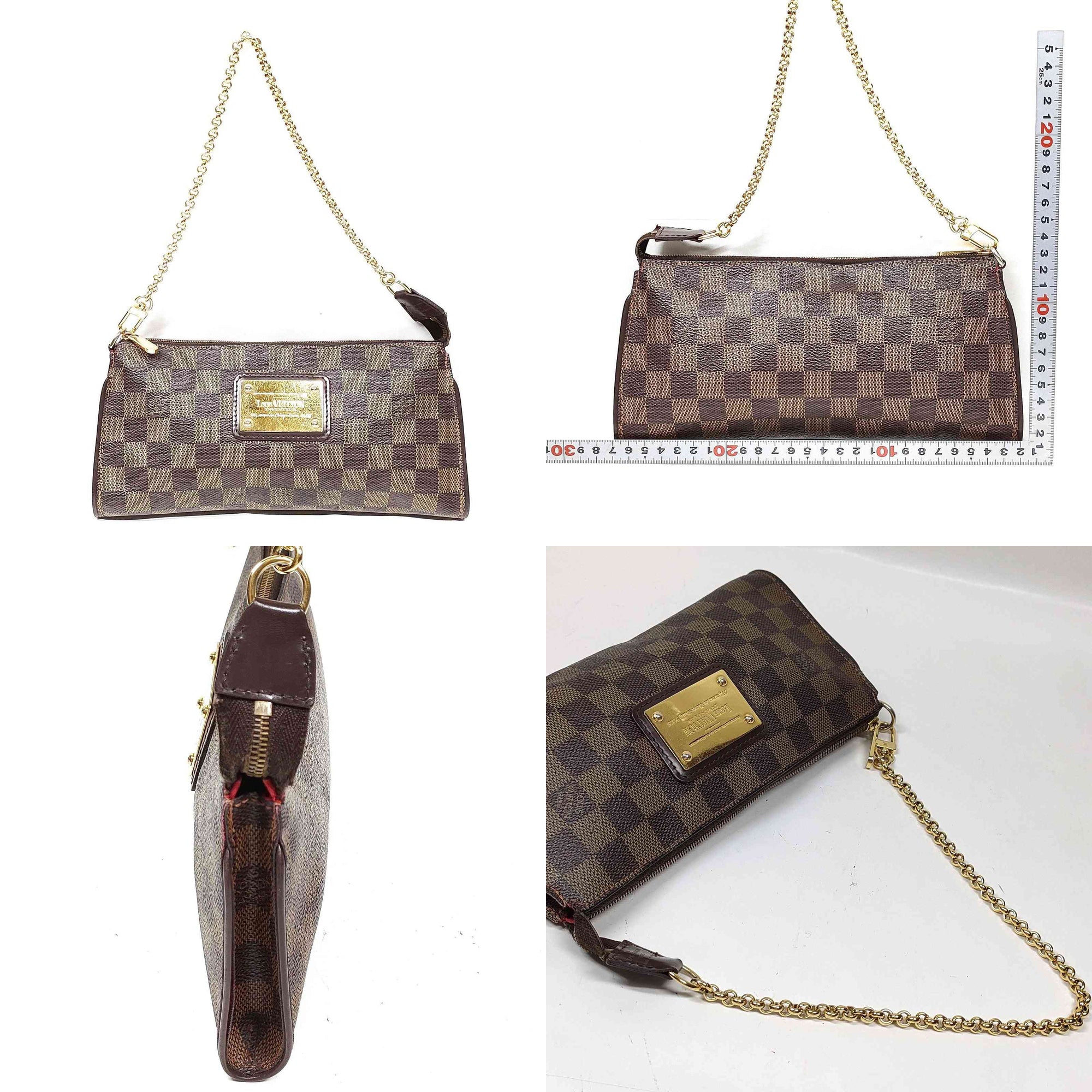 Louis Vuitton LV Accessories Pouch N55213 Eva Brown Damier 457508