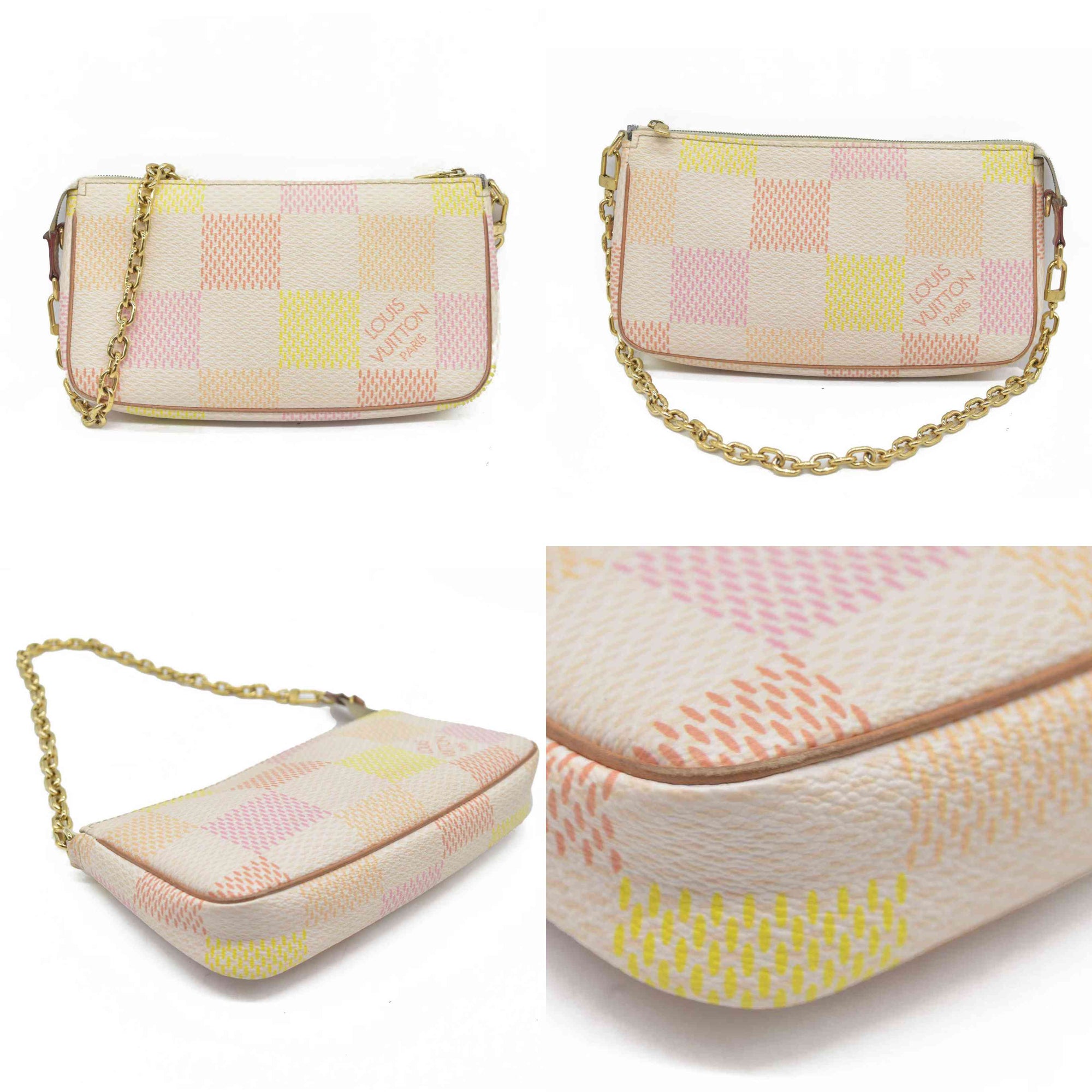 $1760 Louis Vuitton Damierlicious Pochette Accessoires