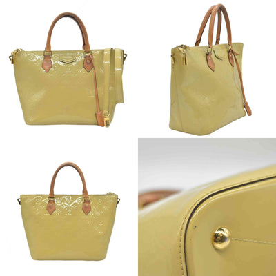 $1560 2014 LOUIS VUITTON Vernis Montebello PM Dune DR2114