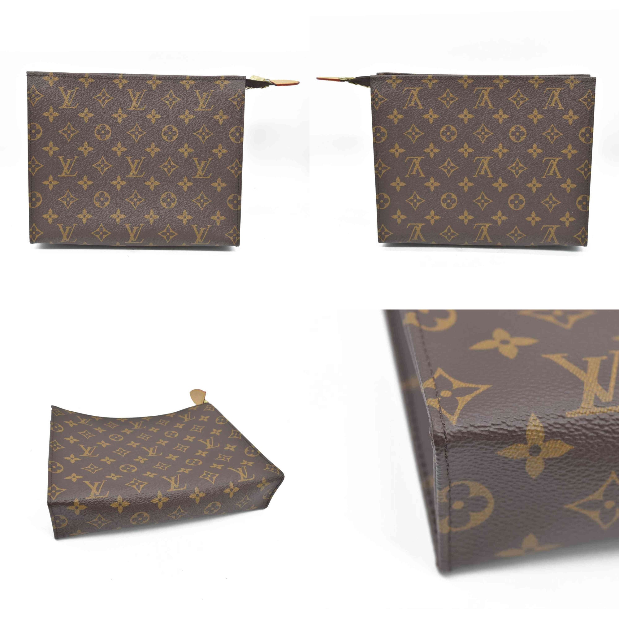 $1620 Louis Vuitton  Monogram Toiletry Pouch 26 Pink