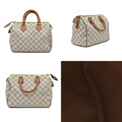 $1490 Louis Vuitton Damier Azur Speedy 25 MB0151