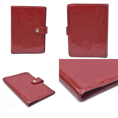 $465 Louis Vuitton  Vernis Small Ring Agenda Cover Pomme D'Amour