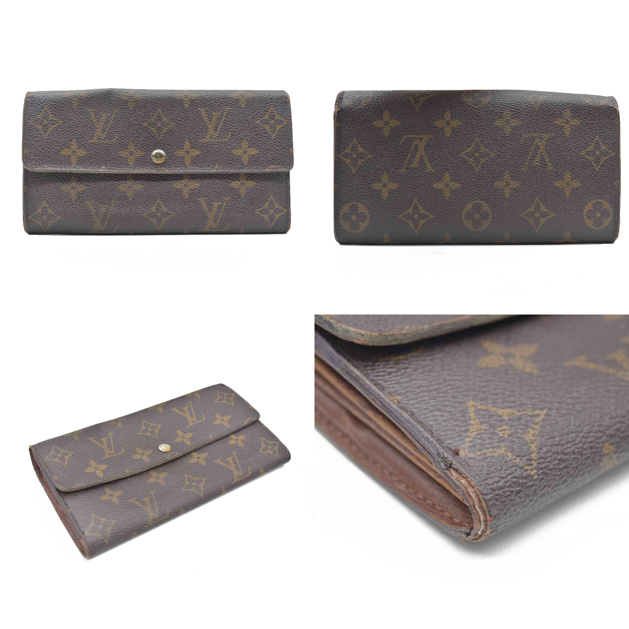 AUCTION $725 Louis Vuitton Monogram Sarah Wallet MI0096