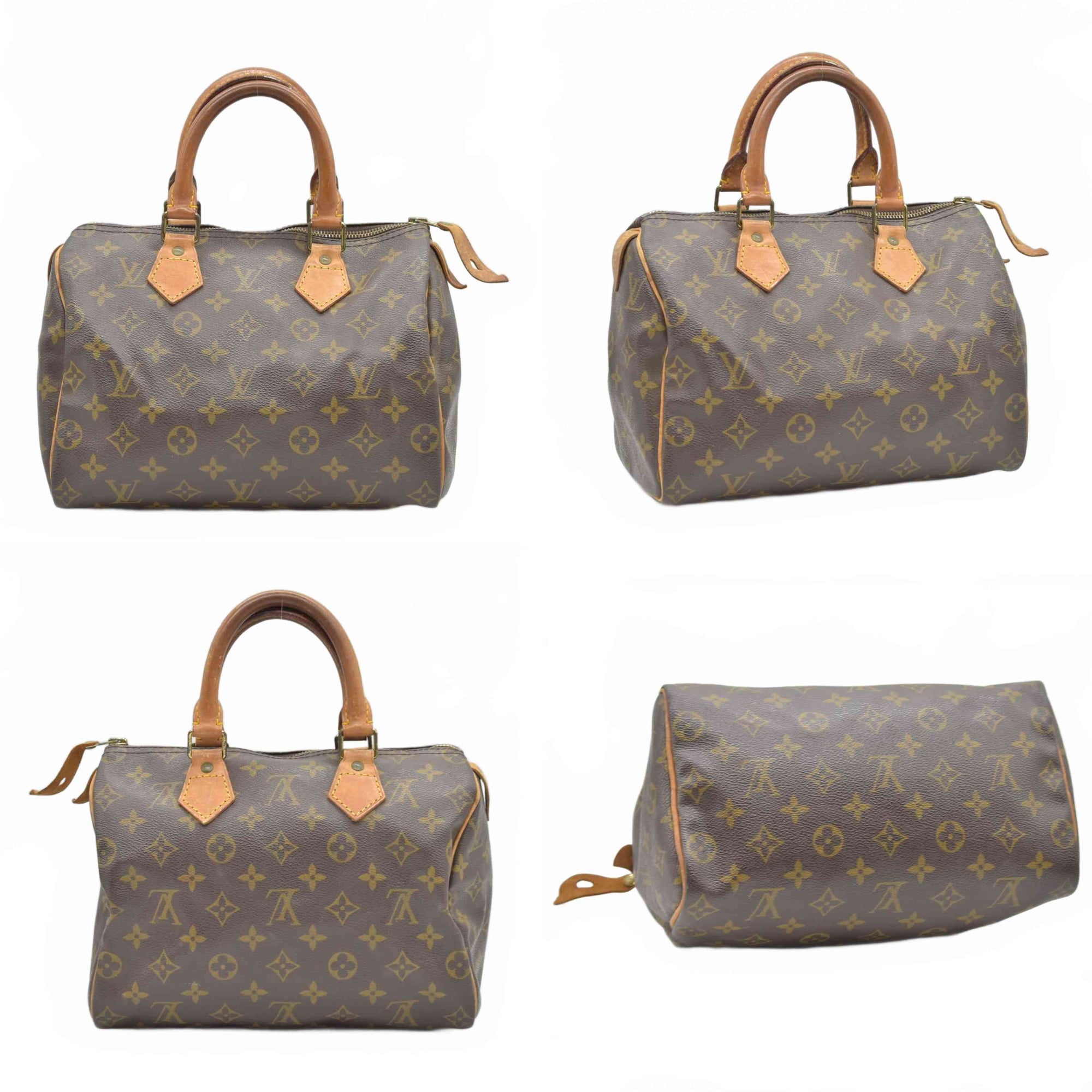 $1490 1989 Louis Vuitton  Speedy 25 Brown Monogram MI8911